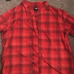The North face button down short sleeve shirt xxl